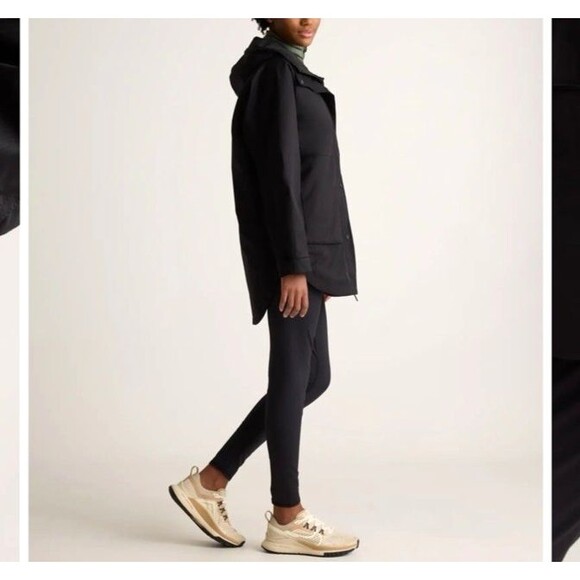 Quince Rain Jacket Women’s Weatherproof Oversized Mid-Length Black M - Picture 12 of 16